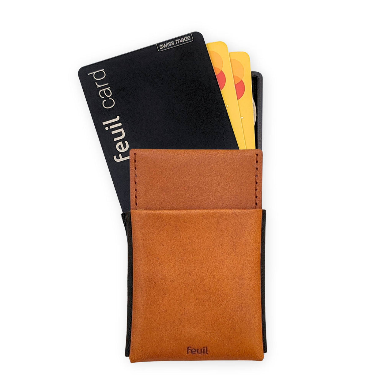 Wallet Portemonnaie Geldbörse mit RFID Schutz | Leder Farbe Ambra | mit Münzfach und Geldscheine - feuil wallets | accessories