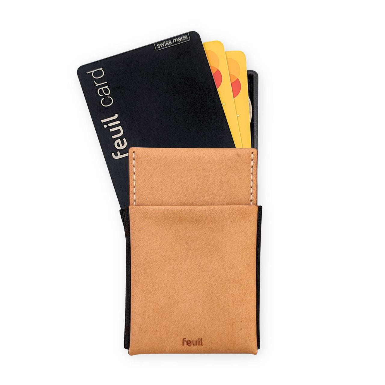 Wallet Portemonnaie Geldbörse mit RFID Schutz | Leder Farbe Camello | mit Münzfach und Geldscheine - feuil wallets | accessories