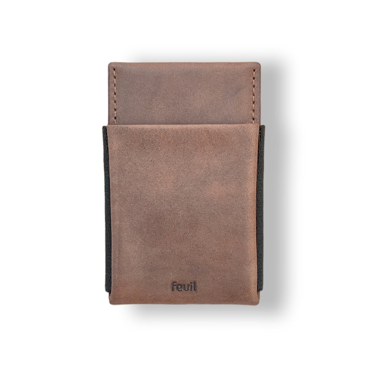 Wallet Portemonnaie Geldbörse mit RFID Schutz | Leder Farbe piombo Dunkelbraun | mit Münzfach und Geldscheine - feuil wallets | accessories