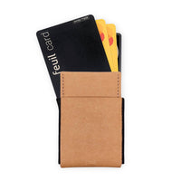Thumbnail for Wallet Portemonnaie Geldbörse mit RFID Schutz | Hellbraun | mit Münzfach und Geldscheine - feuil wallets | accessories