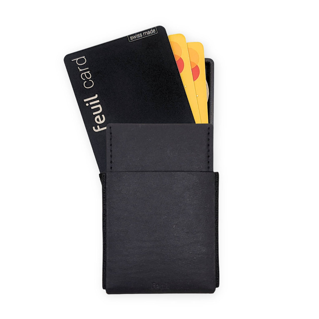 Wallet Portemonnaie Geldbörse mit RFID Schutz | Schwarz | mit Münzfach und Geldscheine - feuil wallets | accessories